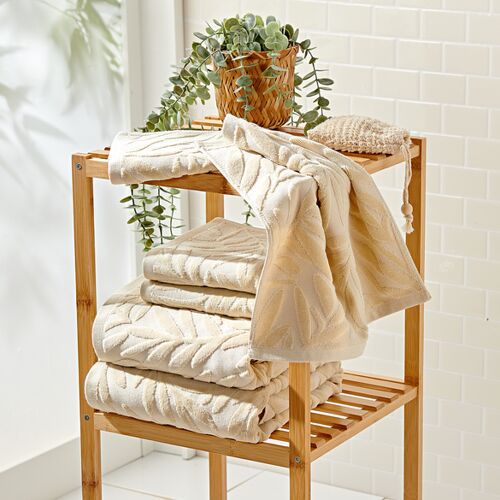 3Pagen Badetuch beige 70x140 cm
