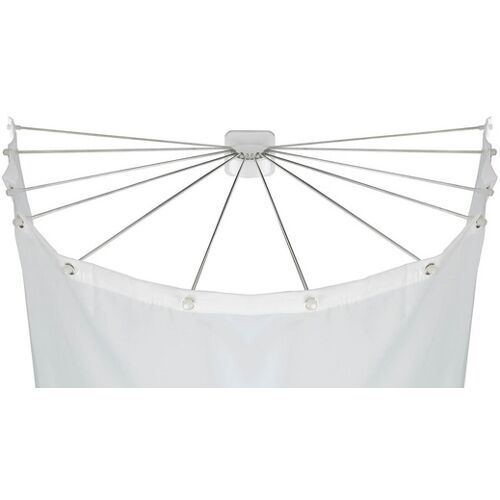 Duschschirm mit 12 Armen für Duschvorhänge WENKO