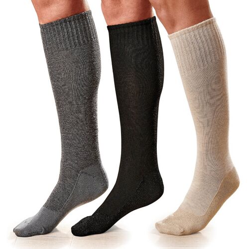 3Pagen Kniestrümpfe mit Metallic-Effekt extra weit 3er-Set