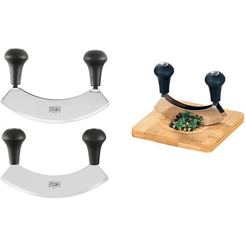 Kräuterschneidebrett + Wiegemesser KESPER