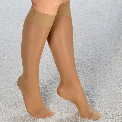 3Pagen Stützkniestrümpfe mittelstarke Stützkraft hautfarben