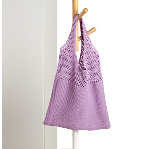 3Pagen Umhängebeutel Strick "Wally" violett