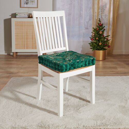 3Pagen Velours-Hochsitzkissen grün Eldo