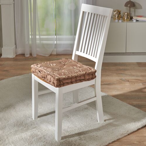 3Pagen Velours-Hochsitzkissen taupe Eldo