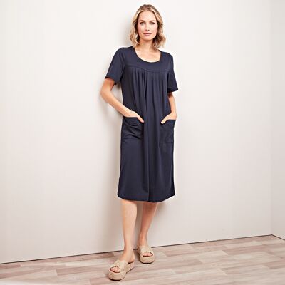 3Pagen Jersey-Kleid "Luna" mit Taschen dunkelblau 3Pagen Jersey-Kleid "Luna" mit Taschen dunkelblau
