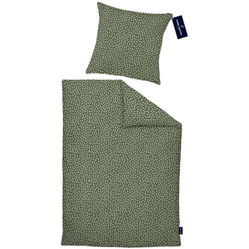 Daniel Hechter Renforce Bettwäsche Geometrisches Muster fichte, 1x 155x220 cm + 1x 80x80 cm