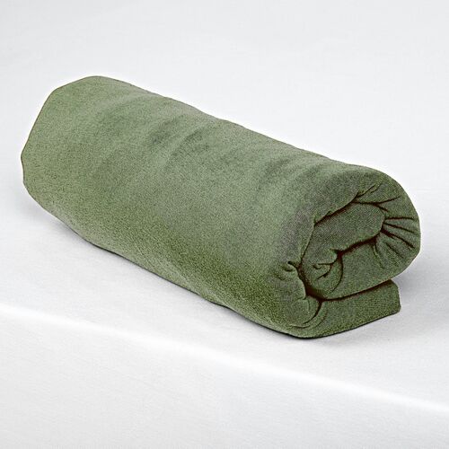 3Pagen Spannbettlaken oliv 100 x 200 cm, 2er-Set
