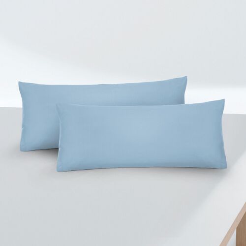 biberna Feinjersey-Kopfkissenbezug Doppelpack eisblau, 2x 40x60 cm