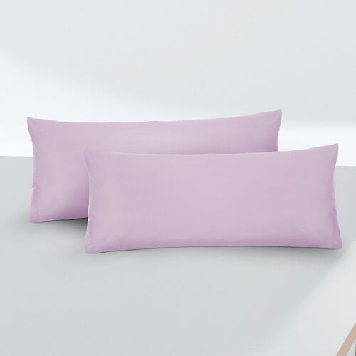 biberna Feinjersey-Kopfkissenbezug Doppelpack viola, 2x 40x80 cm