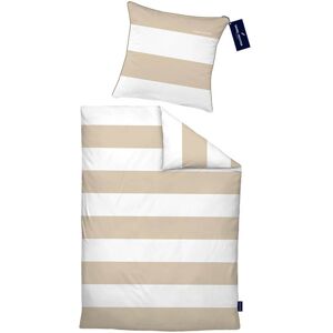 Daniel Hechter Renforce Bettwäsche Blockstreifen kitt, 1x 155x220 cm + 1x 80x80 cm Daniel Hechter Renforce Bettwäsche Blockstreifen kitt, 1x 155x220 cm + 1x 80x80 cm