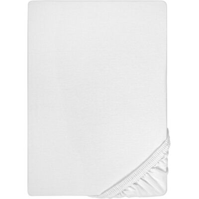 biberna Jersey-Elastic-Boxspring-Spannbetttuch weiss, 1x 90x190 cm - 100x220 cm biberna Jersey-Elastic-Boxspring-Spannbetttuch weiss, 1x 90x190 cm - 100x220 cm