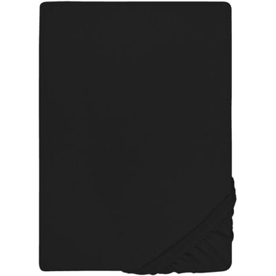 Biberna Samy Spannbettlaken - Schwarz - 140-160x200-220cm - Matratze & Topper Biberna Samy Spannbettlaken - Schwarz - 140-160x200-220cm - Matratze & Topper