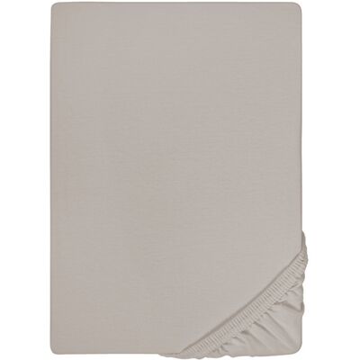 Biberna Samy Jersey Elastik Spannbettlaken - 90-100x190-220 cm - Grau Biberna Samy Jersey Elastik Spannbettlaken - 90-100x190-220 cm - Grau