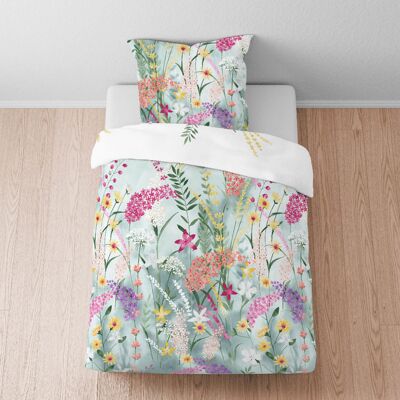 biberna Modell 0025005 Soft-Seersucker Blumen Bettwäsche - Bettwäsche biberna Modell 0025005 Soft-Seersucker Blumen Bettwäsche - Bettwäsche