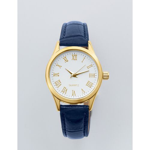 3Pagen Armbanduhr mit Kroko-Prägung-Armband