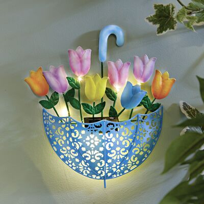 Solar-Wanddeko Schirm mit Tulpen Gainsborough Solar-Wanddeko Schirm mit Tulpen Gainsborough