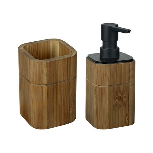 Bad-Accessoire Set „Serro“, 2-tlg., aus Bambus WENKO