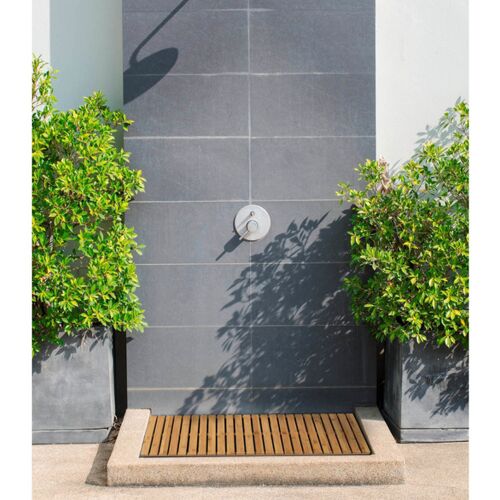 WENKO Baderost Mod. Indoor & Outdoor Bambus, 100 x 50 cm, für Dusche, Bad & Pool