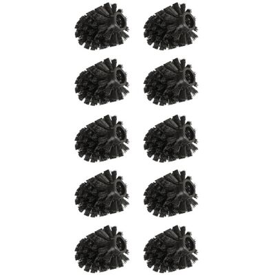 Ersatzbürstenkopf Ø 8 cm „WC-Ersatzbürste“ 10er Set Schwarz WENKO Ersatzbürstenkopf Ø 8 cm „WC-Ersatzbürste“ 10er Set Schwarz WENKO