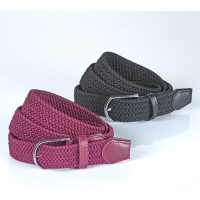 3Pagen Stretch-Gürtel lila + schwarz 2er-Set 3Pagen Stretch-Gürtel lila + schwarz 2er-Set