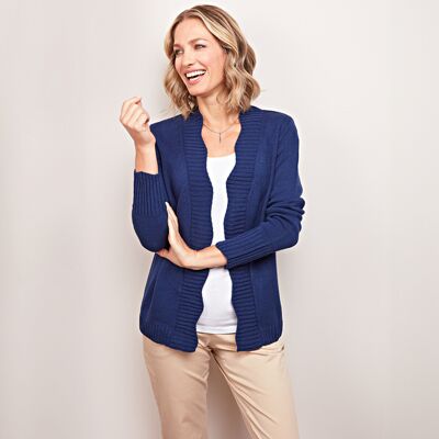 3Pagen Strick-Cardigan Wilma navy 3Pagen Strick-Cardigan Wilma navy