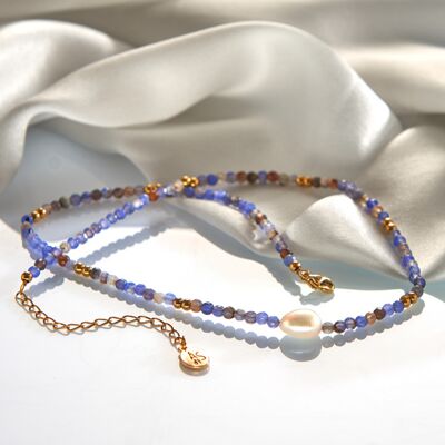 3Pagen Achat-Kette mit Barockperle 3Pagen Achat-Kette mit Barockperle