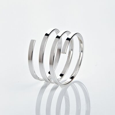 3Pagen Fett-Reduzier-Ring silberfarben 3Pagen Fett-Reduzier-Ring silberfarben