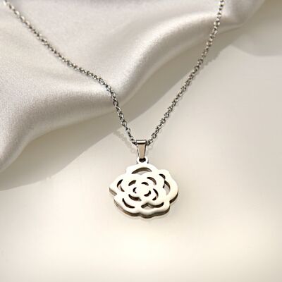 3Pagen Kette mit Anhänger "Rose" nickelfrei 3Pagen Kette mit Anhänger "Rose" nickelfrei