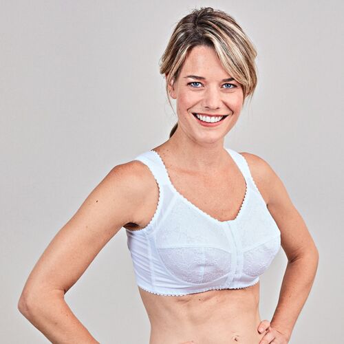 3Pagen Bügelloser BH mit Frontverschluss weiß, Cup C