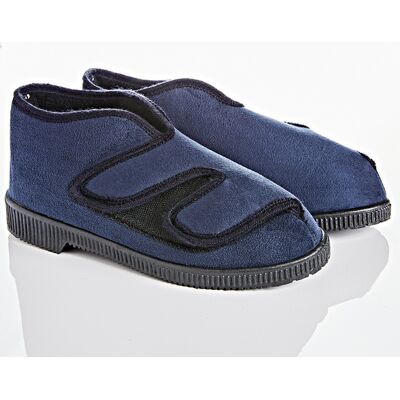 3Pagen Comfort Hausschuh Mikrovelour navy 3Pagen Comfort Hausschuh Mikrovelour navy