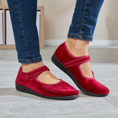3Pagen Hausschuh "Mary" bordeaux 3Pagen Hausschuh "Mary" bordeaux