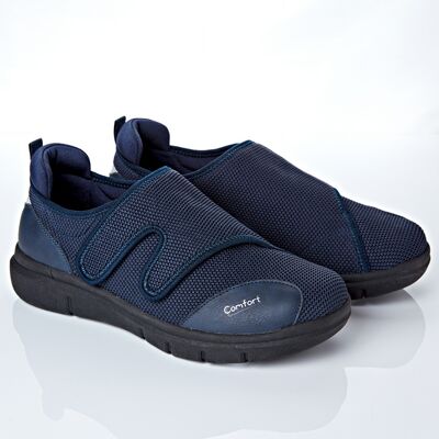3Pagen Komfort-Schuh mit Klettverschluss blau 3Pagen Komfort-Schuh mit Klettverschluss blau