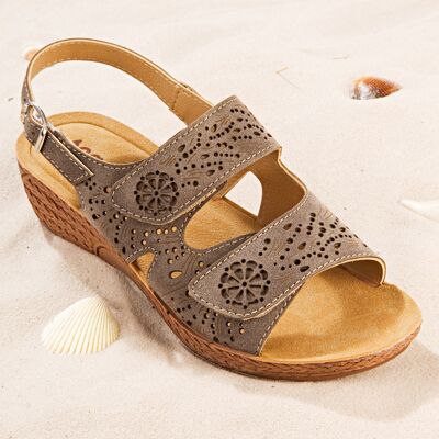 3Pagen Sandalette "Katy" braun 3Pagen Sandalette "Katy" braun
