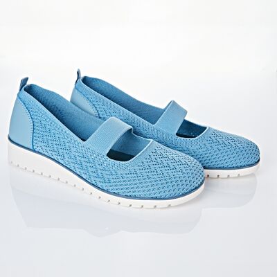 3Pagen Textil-Slipper "Janine" himmelblau Amélie di Santi 3Pagen Textil-Slipper "Janine" himmelblau Amélie di Santi