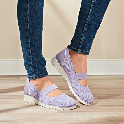 3Pagen Textil-Slipper "Janine" lila Amélie di Santi 3Pagen Textil-Slipper "Janine" lila Amélie di Santi