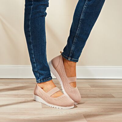 3Pagen Textil-Slipper "Janine" sand Amélie di Santi 3Pagen Textil-Slipper "Janine" sand Amélie di Santi