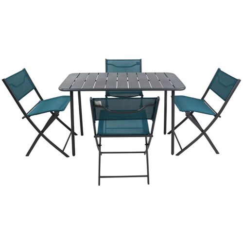 VCM 5-tlg. Gartenset "Sumila" 110 x 55 Türkis