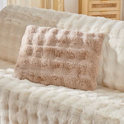 Kissen "Bubble-Fleece" 40 x 60 cm braun Eldo Kissen "Bubble-Fleece" 40 x 60 cm braun Eldo