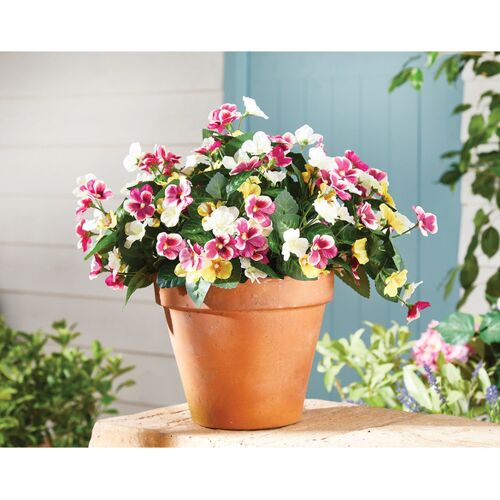 Künstlicher Blumenstrauß Stiefmütterchen Gainsborough, 3er-Set