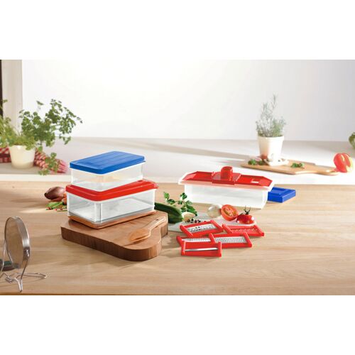 3Pagen Küchenset mit Multifunktions-Hobel + 5 Aufsätzen + 3 Frischhaltedosen