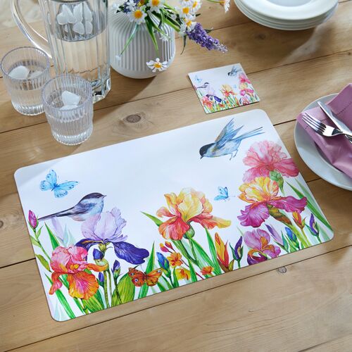 Platzset Vögel 12er-Set Basilico