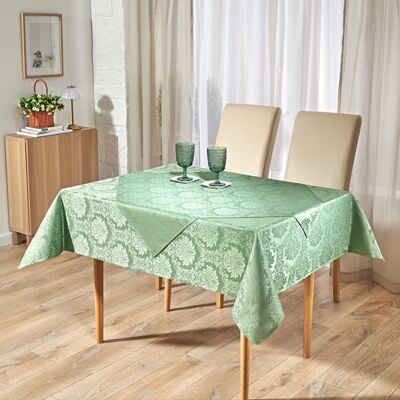 Jacquard-Tischdecke hellgrün 130 x 170 cm Eldo Jacquard-Tischdecke hellgrün 130 x 170 cm Eldo