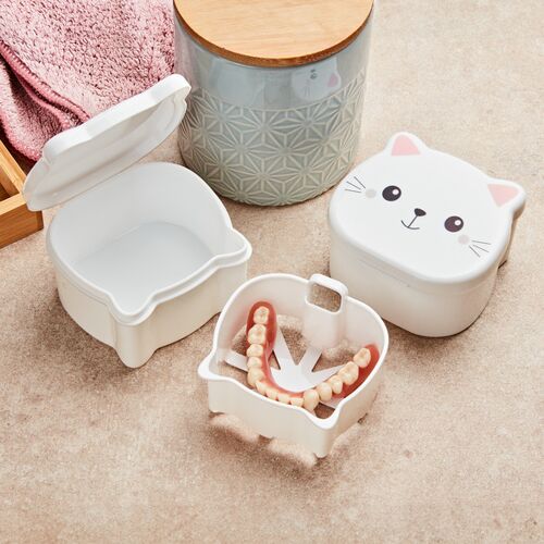 3Pagen Zahnprothesen-Box "Katze" Java