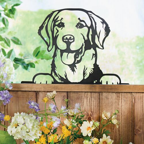 Zaundekoration Silhouette Hund Gainsborough