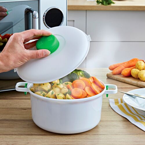 Mikrowellen-Schnellkochtopf mit Dampfventil Basilico