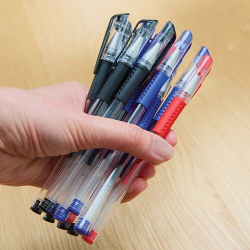 3Pagen Gelschreiber-Set 15-tlg. schwarz, rot, blau