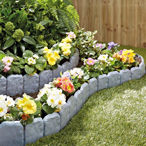 Rasenkanten Stein, 10er-Set, Gainsborough