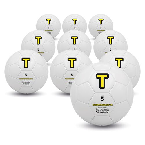 Teamsportbedarf.de 10er Set - Fußball Trainingsball (Gr. 5) - 10.00 ct