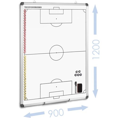 Hergestellt für: Trainingsunterlagen24 GmbH FUSSBALL - magnetische Taktiktafel 900 x 1200 mm