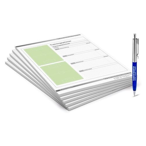 Hergestellt für: Trainingsunterlagen24 GmbH 5er Set - Fussball-Notizblöcke-Trainingsplaner DIN A4 - 5.00 ct